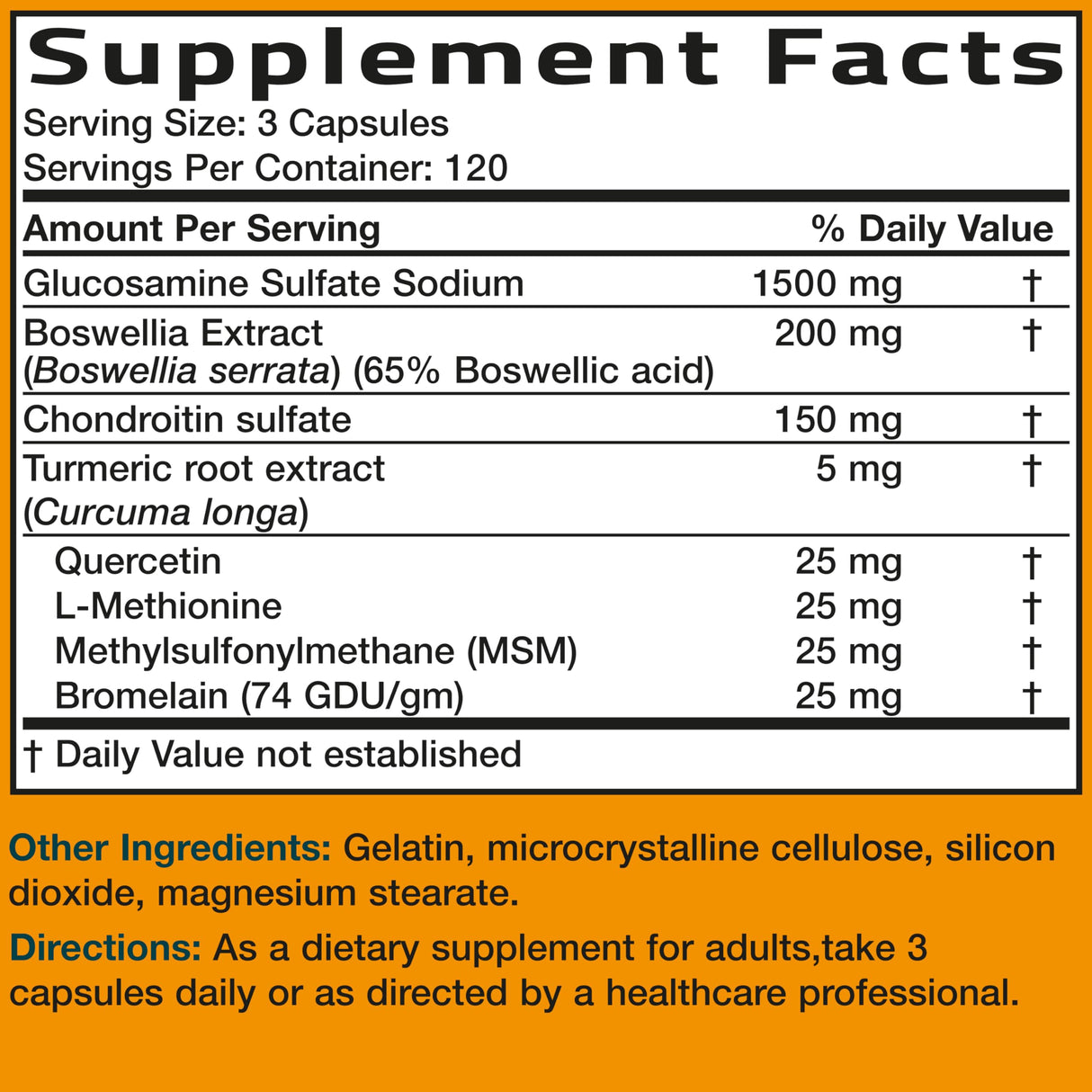 Bronson Glucosamine Chondroitin Turmeric & MSM Advanced Joint & Cartilage Formula, Supports Healthy Joints, Mobility & Cartilage - Non-GMO, 360 Capsules