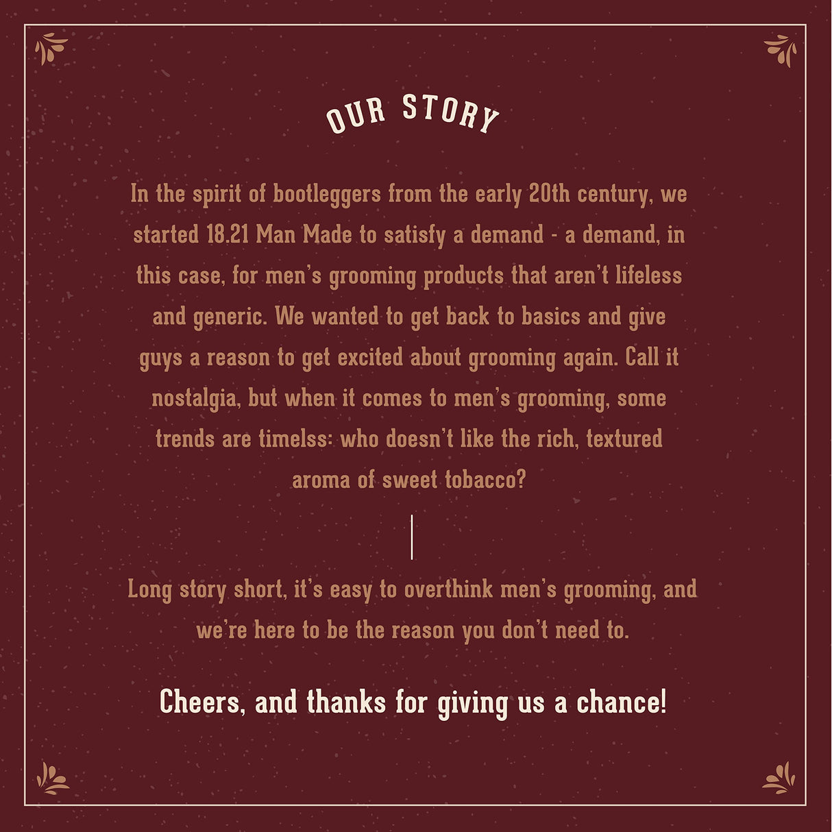 18.21 Man Made Men’s Cologne, Sweet Tobacco Fragrance, 3.4 Fl. Oz - Long-Lasting Eau De Parfum for Men, Sweet Scent with Woodsy Undertones - Eau De Toilette with Masculine Aromatics