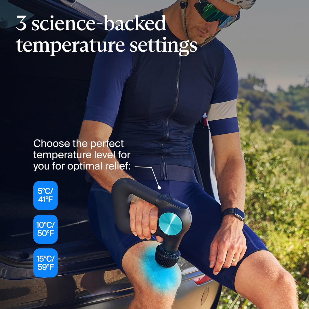 Theragun Cold Attachment for PRO Plus Deep Tissue Massage Gun, Features 3 Cold Therapy Temperature Levels for Custom Pain Relief, Inflammation and Swelling Treatment (Only Compatible with Pro Plus)