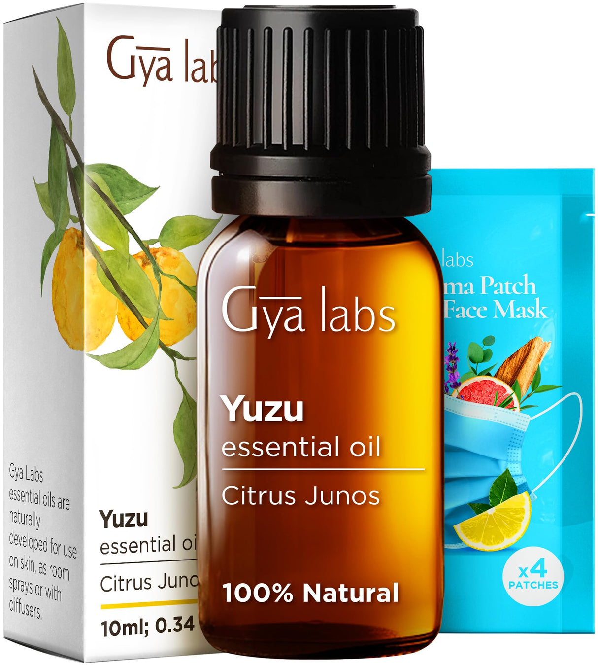 Gya Labs Yuzu Essential Oil for Candle Making Scents - 0.34 Fl Oz - Natural Yuzu Oil
