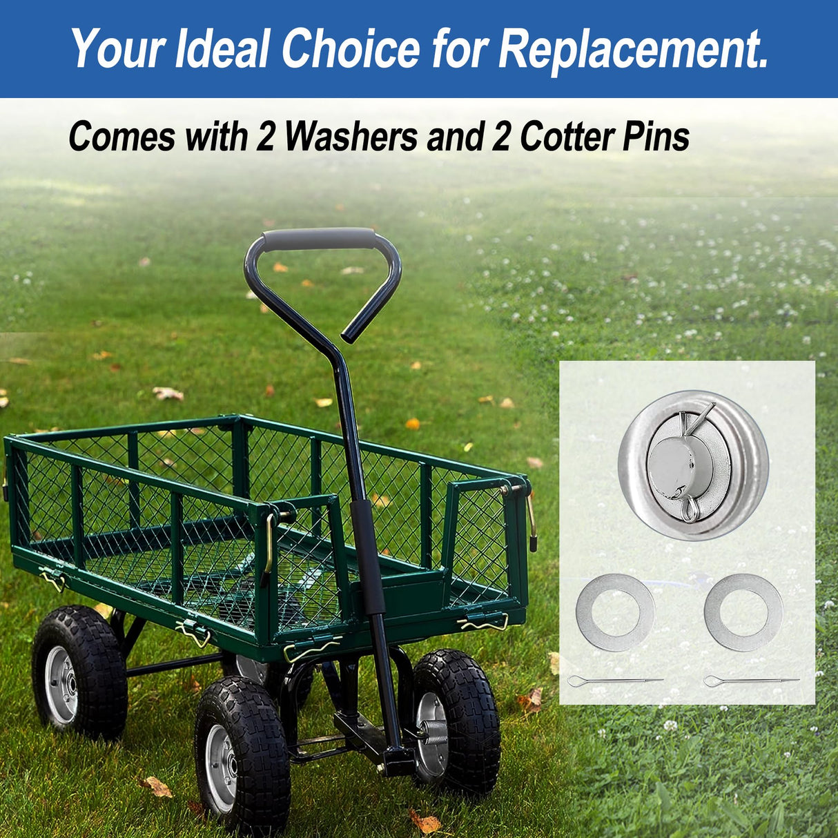 Cubesprings 4.10/3.50-4 Tire and Wheel Flat Free -2Pack
