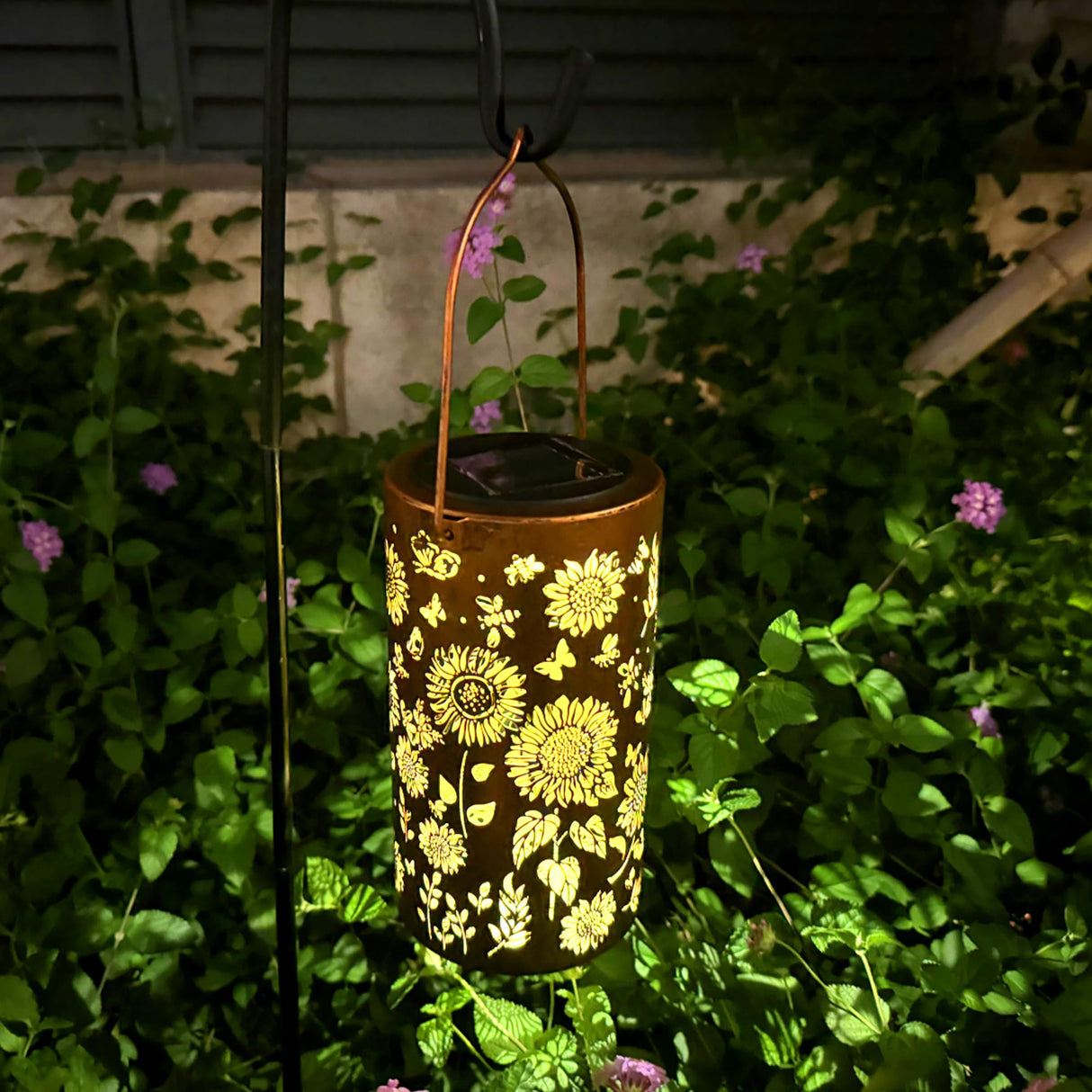 ANYTALK 2Pack Sunflower Solar Lanterns Outdoor Waterproof, Birthday Gifts for Women Mom Grandma, Hanging Solar Lights for Yard, Patio, Porch, Garden Decor, Christmas Gifts for Her/Him