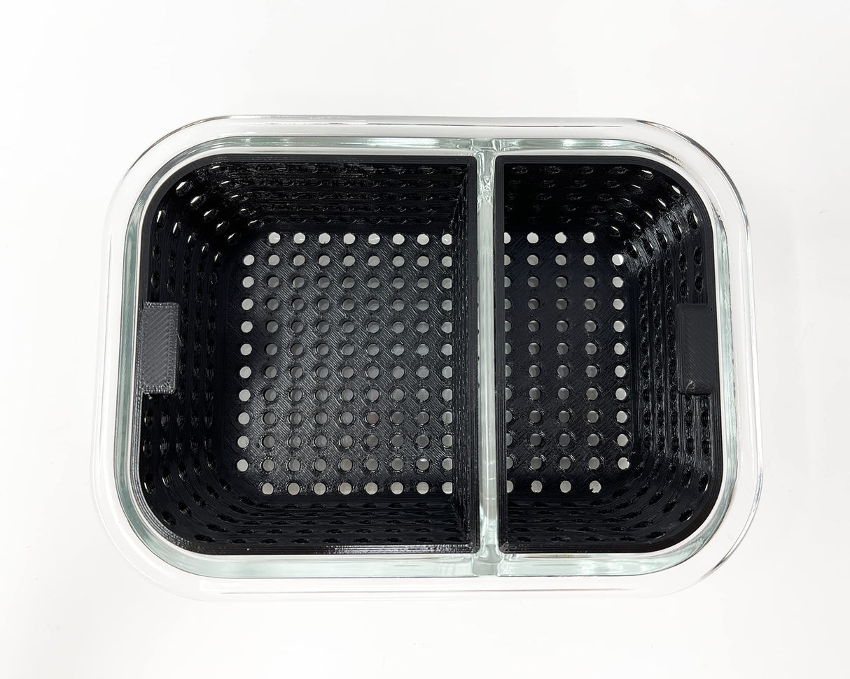 Dual Dunk Iso Soak Cleaning Station (Small, Black)