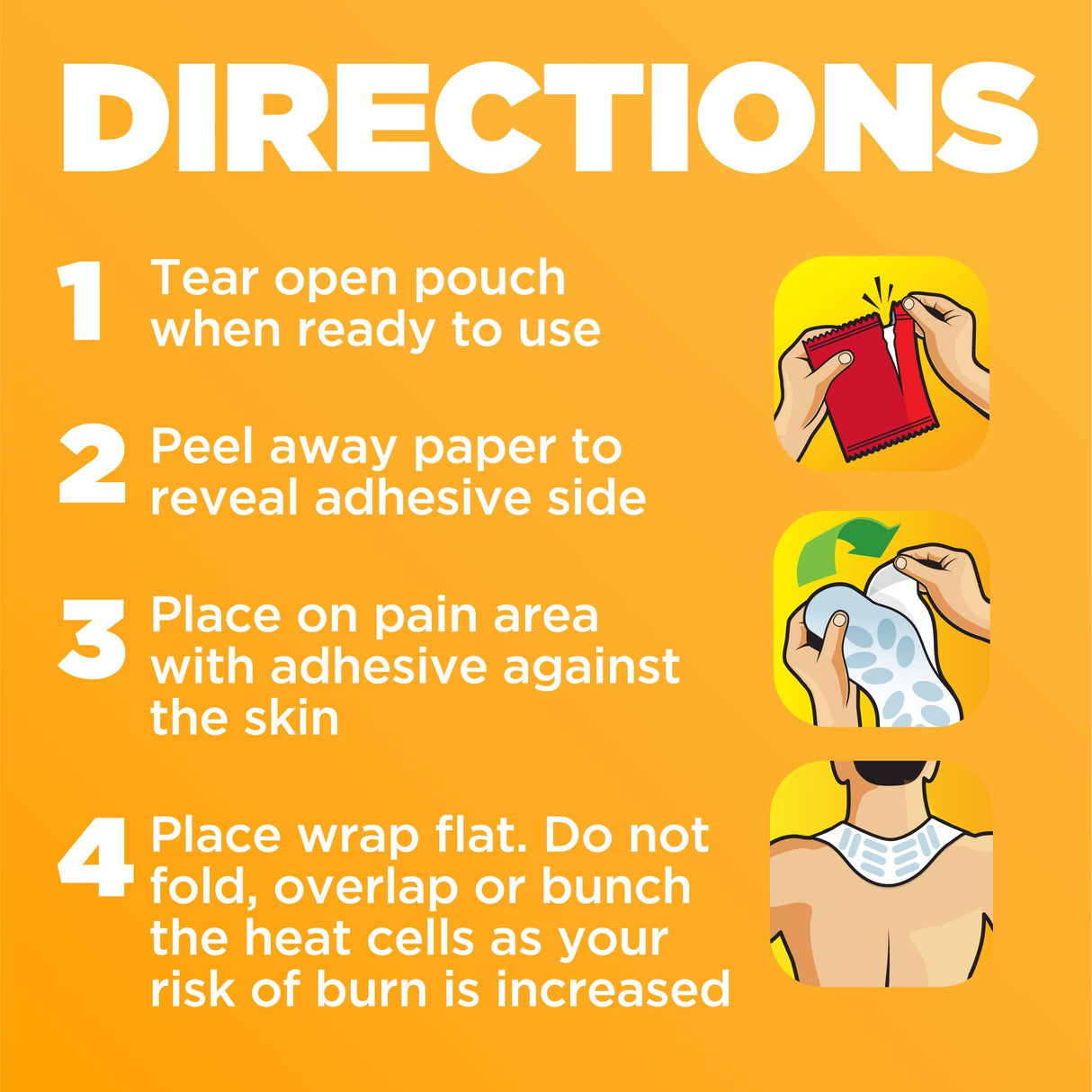 ThermaCare Heat Wraps for Neck & Shoulder Pain Relief – Portable Adhesive Heating Pads with 16-Hour Therapeutic Heat – Drug-Free Muscle & Joint Soothing Patches – HSA/FSA Eligible, (Large, 11 Count)