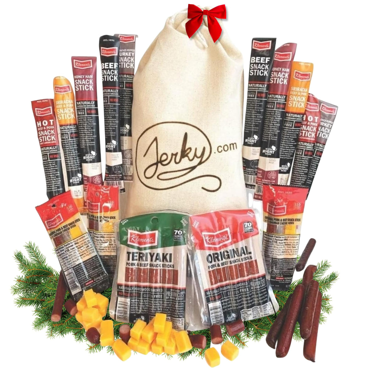 Jerky.com 26pc Meat Sticks Jerky Variety Pack - Beef Jerky Gifts for Men