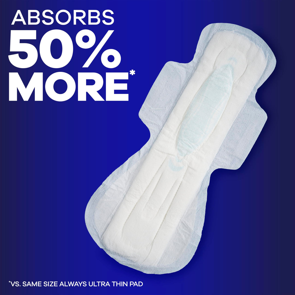 Always Maxi Overnight Pads with Wings, Size 5, Extra Heavy Overnight, Unscented, 72 Count