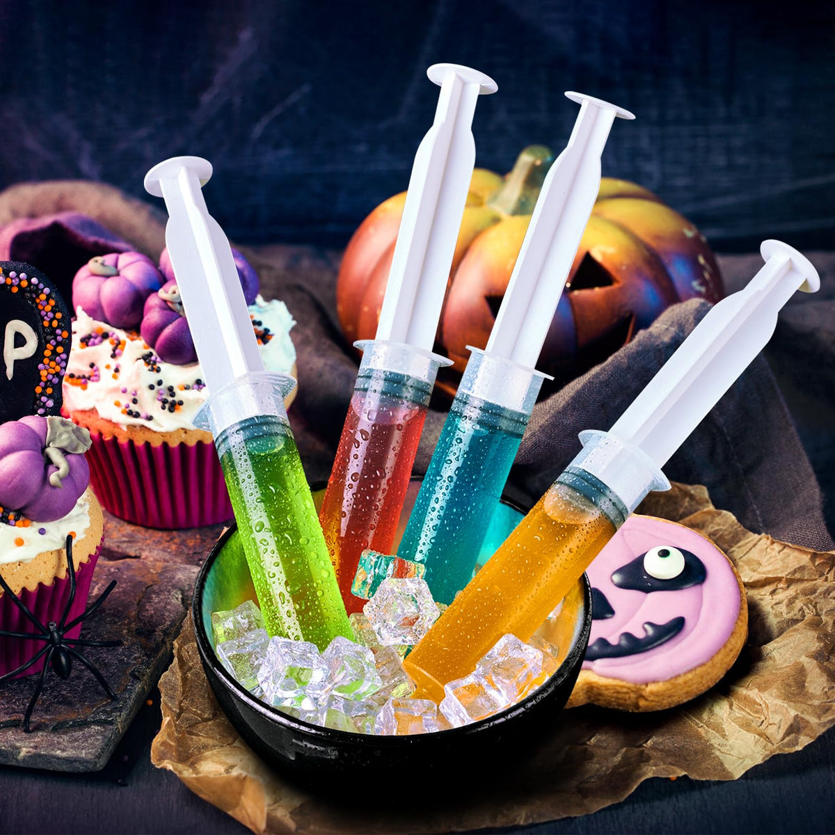JOLLY PARTY 40 Pack Jelly Shot Syringes, 2 oz Jelly Shot Syringe With Caps