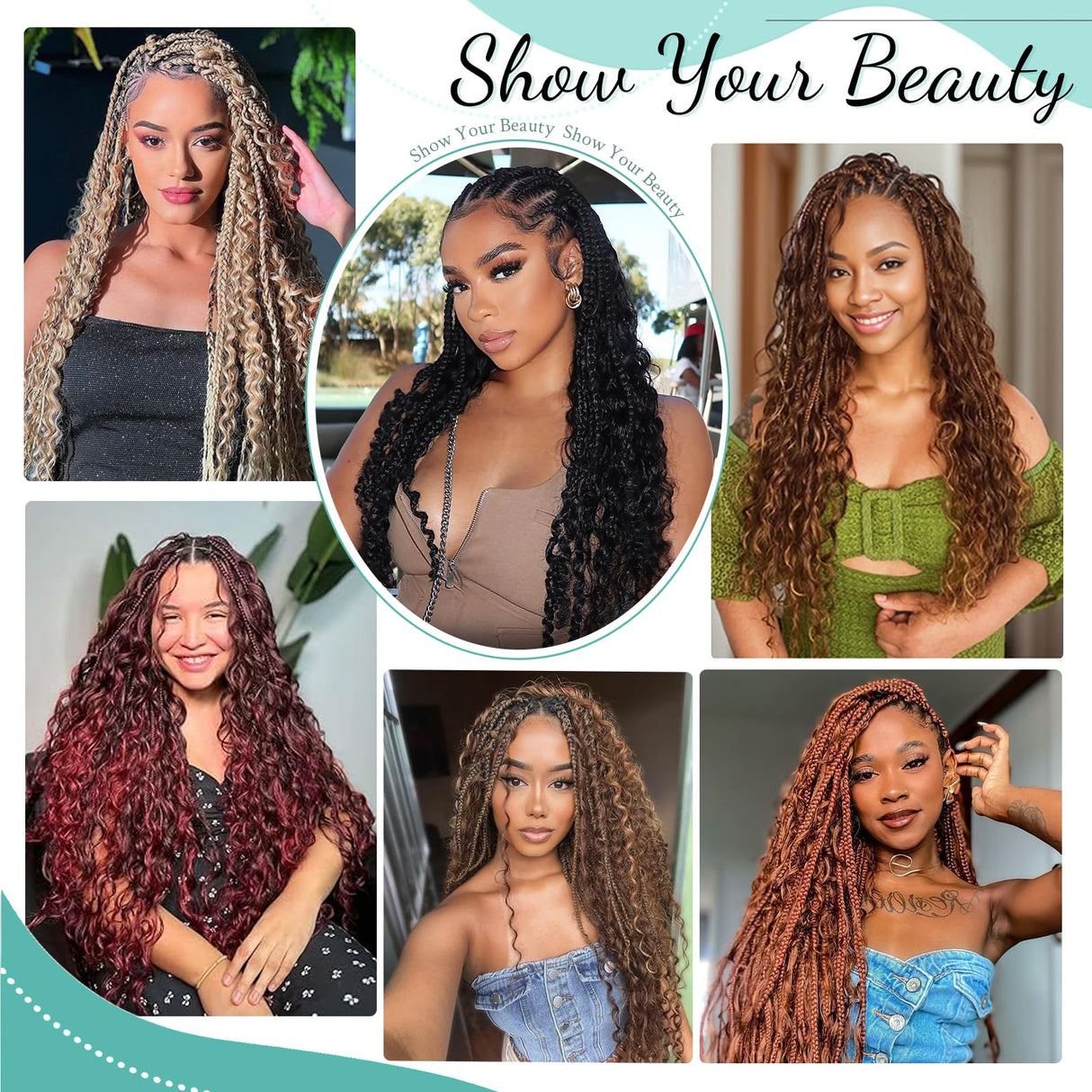 Human Braiding Hair for Boho Braids Human Hair 110g 20 Inch Curly Boho Hair for Braiding Knotless 12A Deep Wave Bohemian 3 Bundles/Pack Caramel Honey Blonde