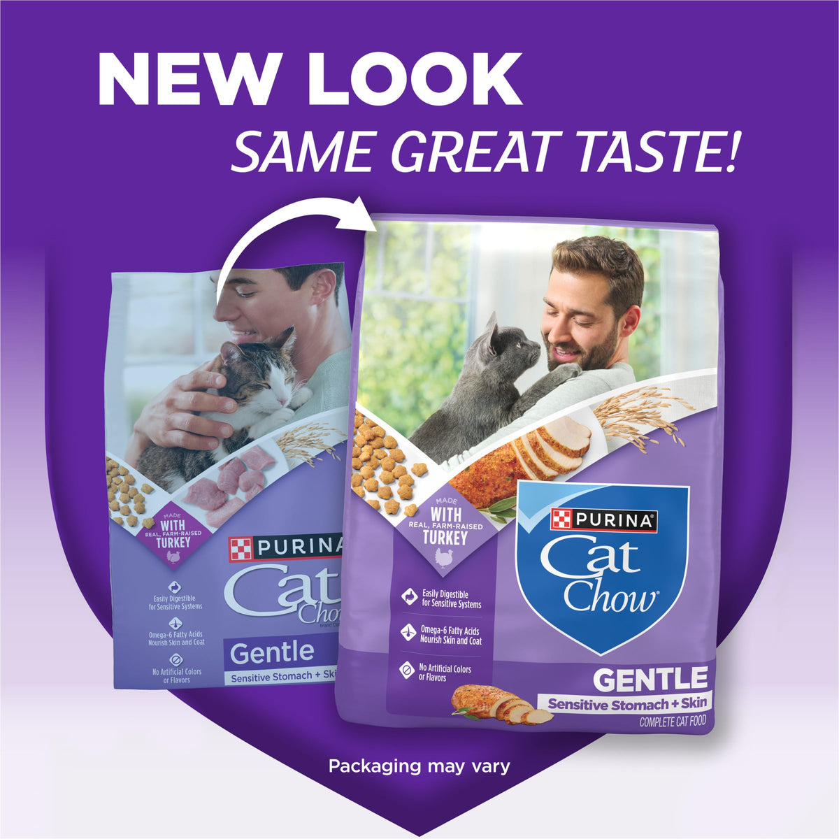 Purina Cat Chow Gentle Sensitive Stomach & Skin Dry Cat Food, 13 lb Bag