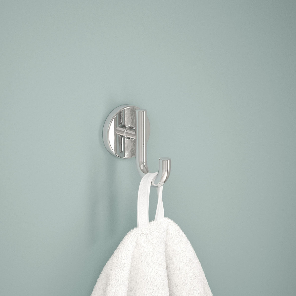Delta Trinsic (1-Pack) Towel Hooks Polished Chrome Single Bathroom Hooks Wall Mounted for Robes & Towels Hand Towel Hook Holder Kitchen, Bathroom Accessories