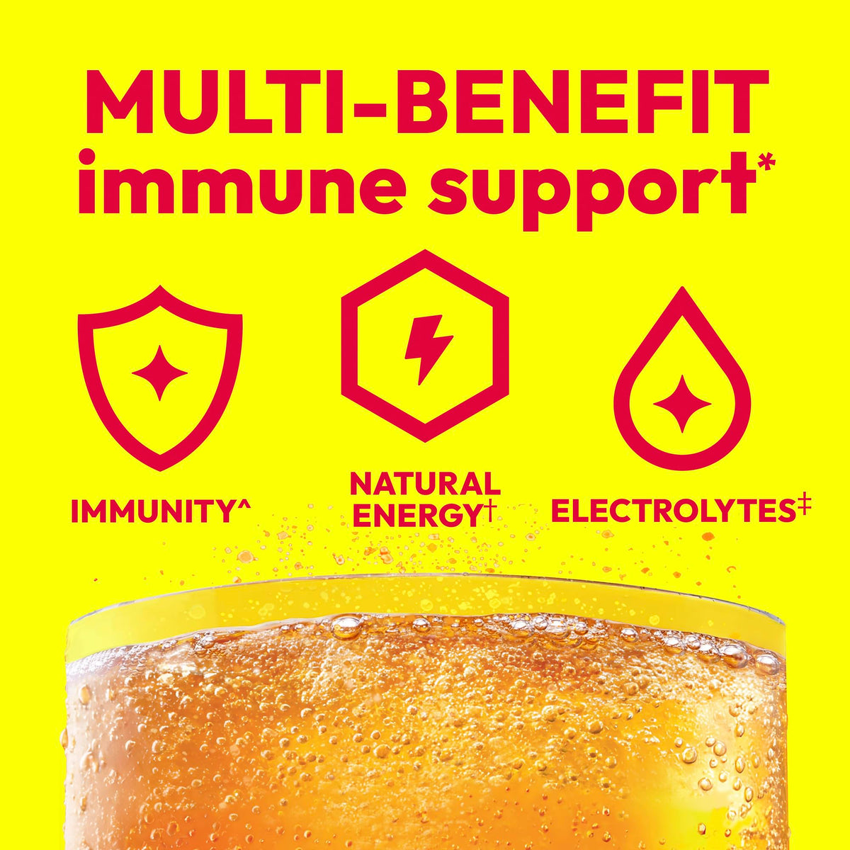 Emergen-C Vitamin C 1000mg Immune Support Powder, Orange, 60 Packets