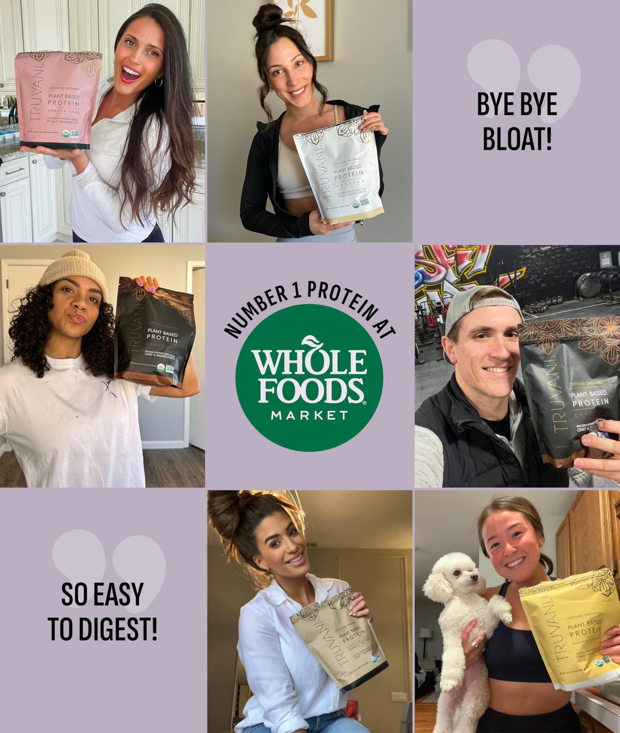 Truvani Vegan Pea Protein Powder | Unflavored | 20g Organic Plant Based Protein | 10 Servings | Keto | Gluten & Dairy Free | Low Carb | No Added Sugar