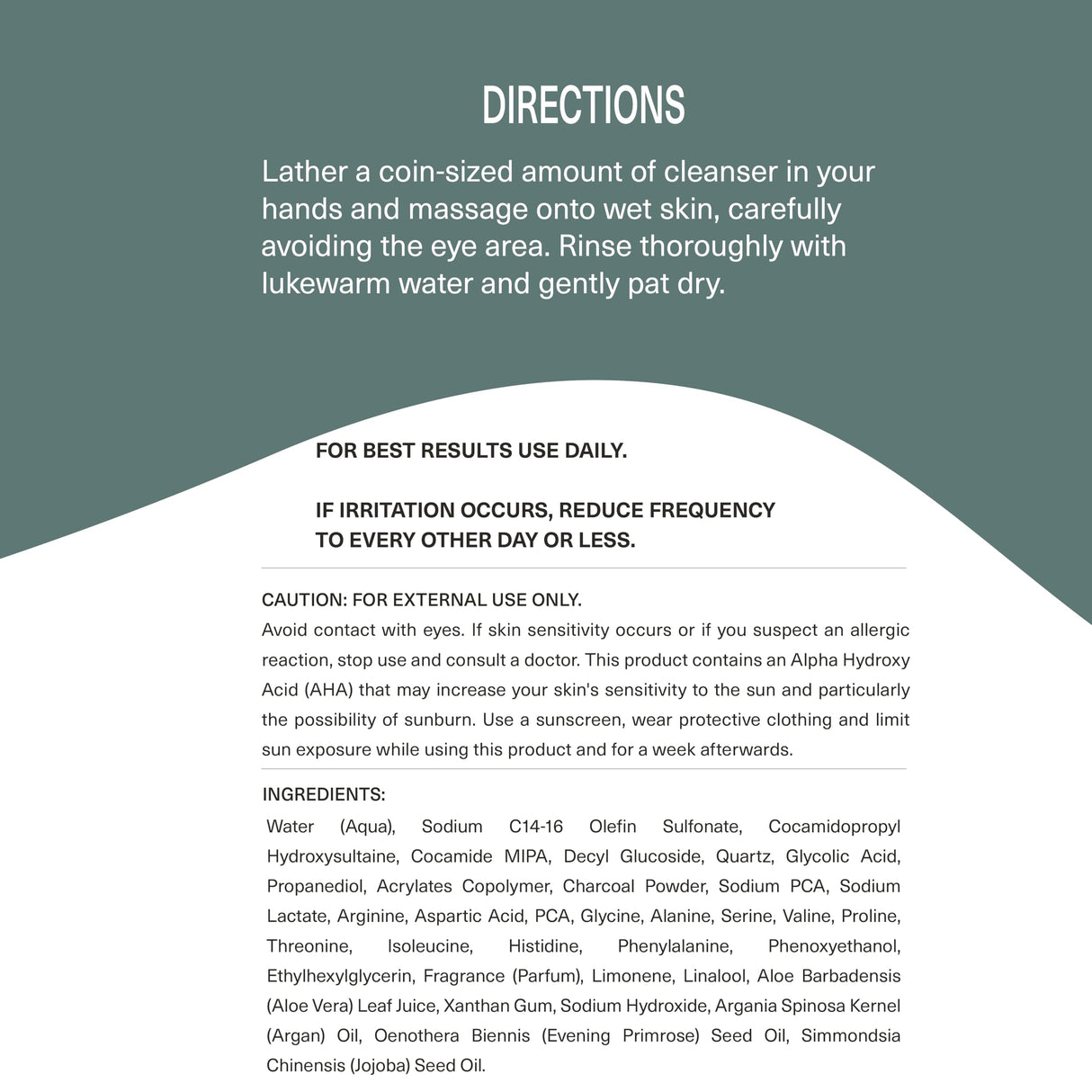 2 Pack Botanic Tree Men's Face Wash with Glycolic Acid & Activated Charcoal (6oz.) - Deep Cleaning and Energizing Facial Exfoliating Cleanser…