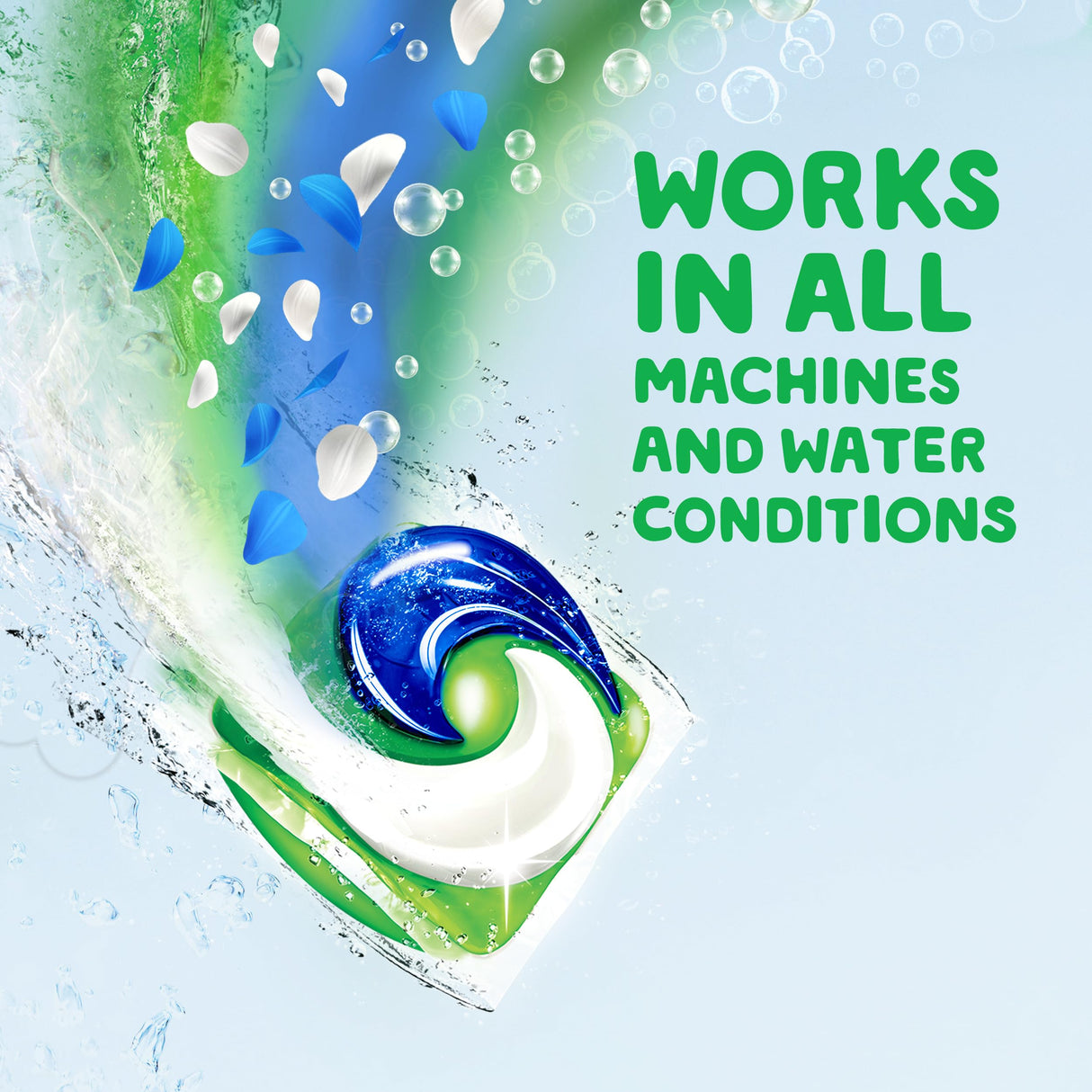 Gain flings Ultra Oxi Laundry Detergent Pacs 3-in-1 HE Compatible, Waterfall Delight Scent, 76 Count