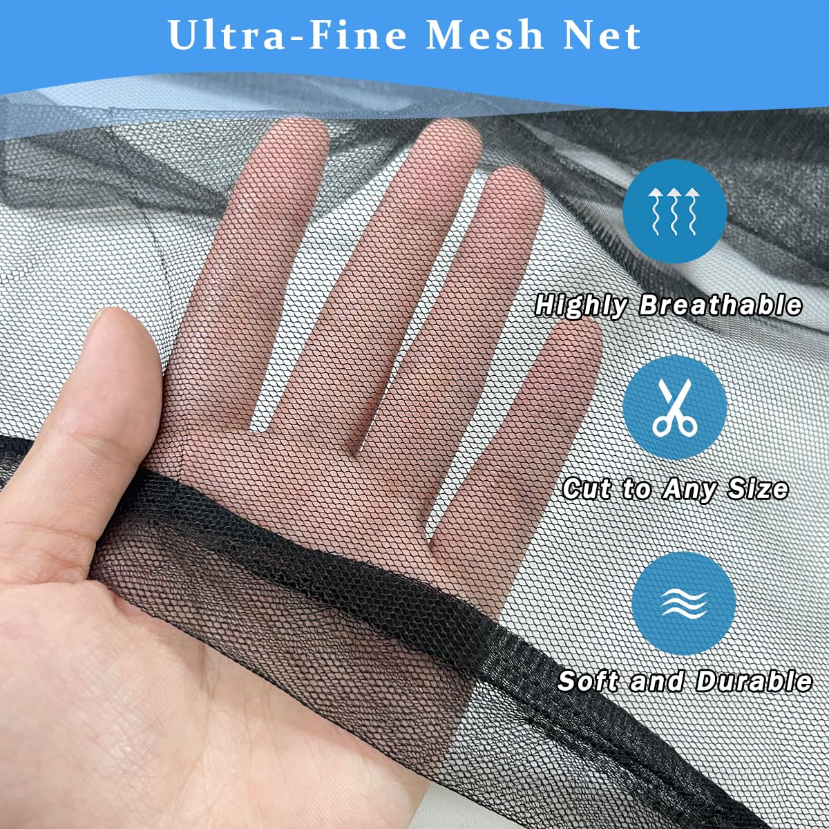 Aiimart Mosquito Net 20x10Ft, Mosquito Netting for Patio Garden Protection