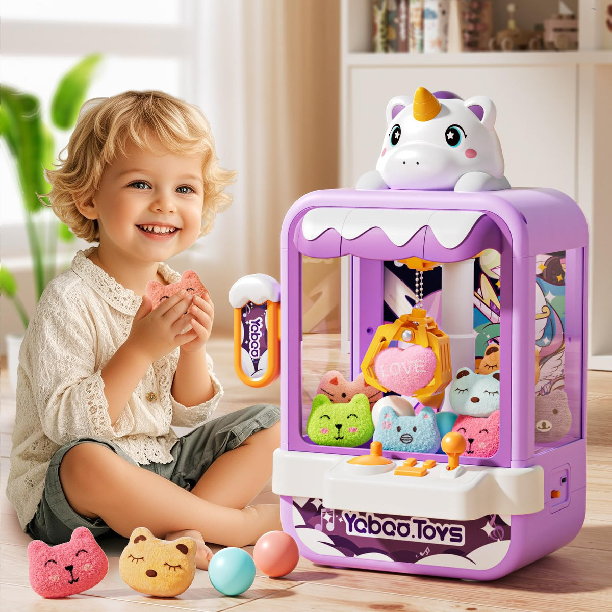 Claw Machine for Kids Girl, Vending Machines Toys for Girls 3 4 5 6 7 8