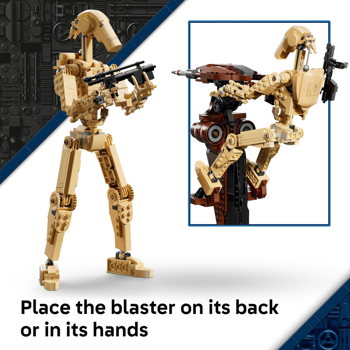 LEGO Star Wars: The Phantom Menace Battle Droid with STAP - Building & Learning Toy for Boys & Girls, Ages 12+ - Star Wars Toy & Model Kit - Gift for Christmas - 75428