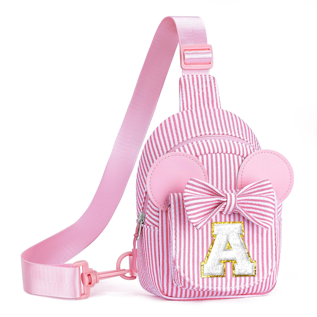 QLOVEA 2 3 4 5 6 Year Old Girl Birthday Gift for Girls Sling Bag, Pink A