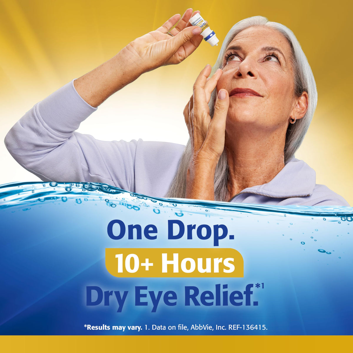 Refresh OPTIVE MEGA-3 PF Lubricant Eye Drops Preservative-Free Artificial Tears, 0.33 fl oz (10mL)