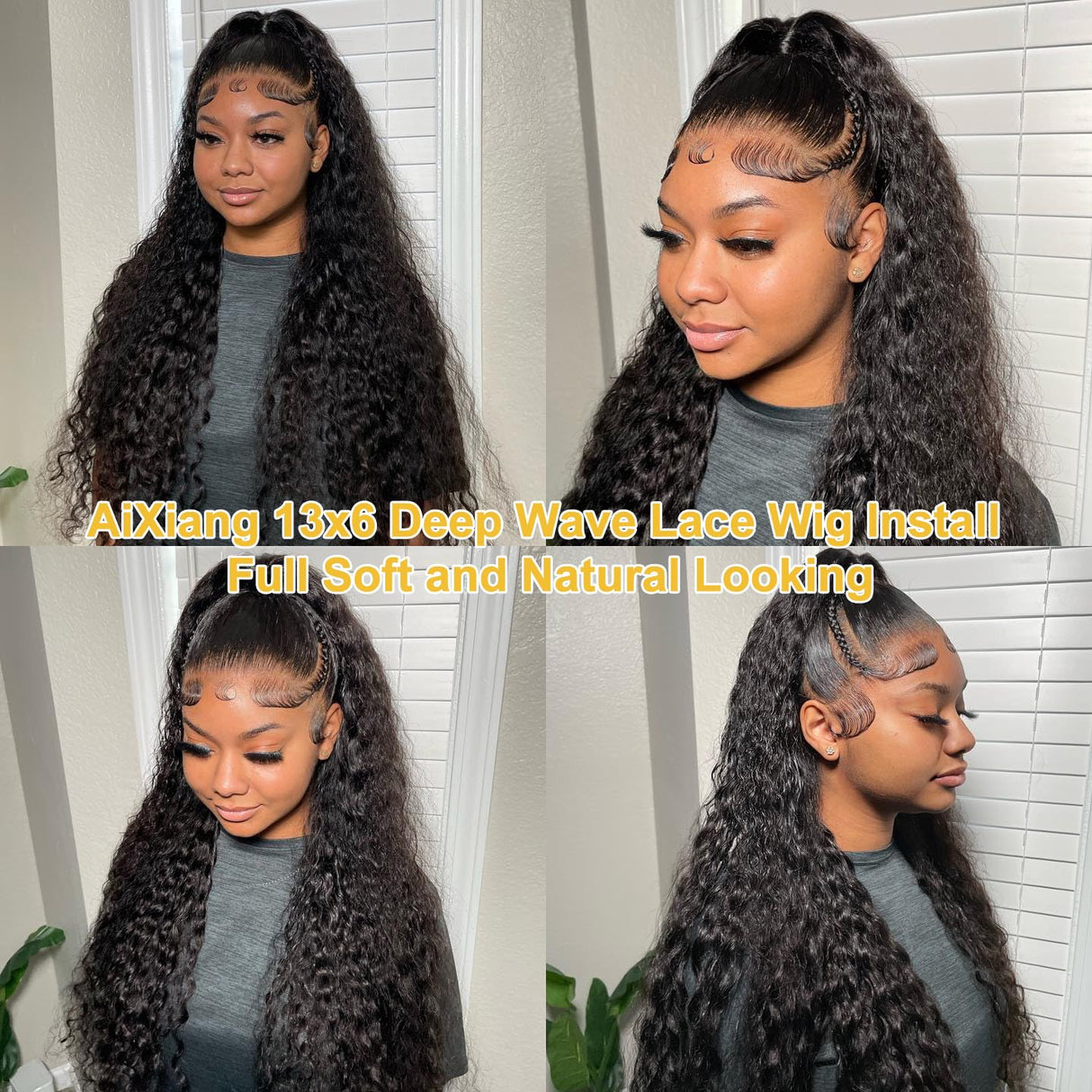 30 Inch Remy Human Hair Wig 13x6 Deep Wave Lace Front Wigs Human Hair 200 Density Deep Curly 13x6 Human Hair Wigs Lace Frontal Human Hair Pre Plucked Human Hair Wig for Women Curly Human Hair