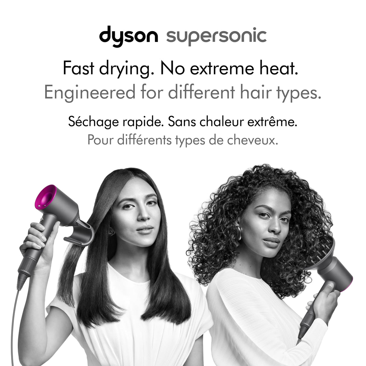 Dyson Supersonic™ Hair Dryer, Iron/Fuchsia