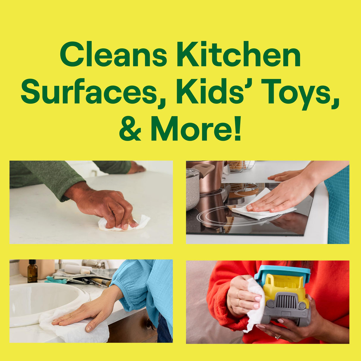 Seventh Generation All Purpose Cleaning Spray Surface Cleaner Lemon Chamomile scent Cuts Grease 23 oz, Pack of 4