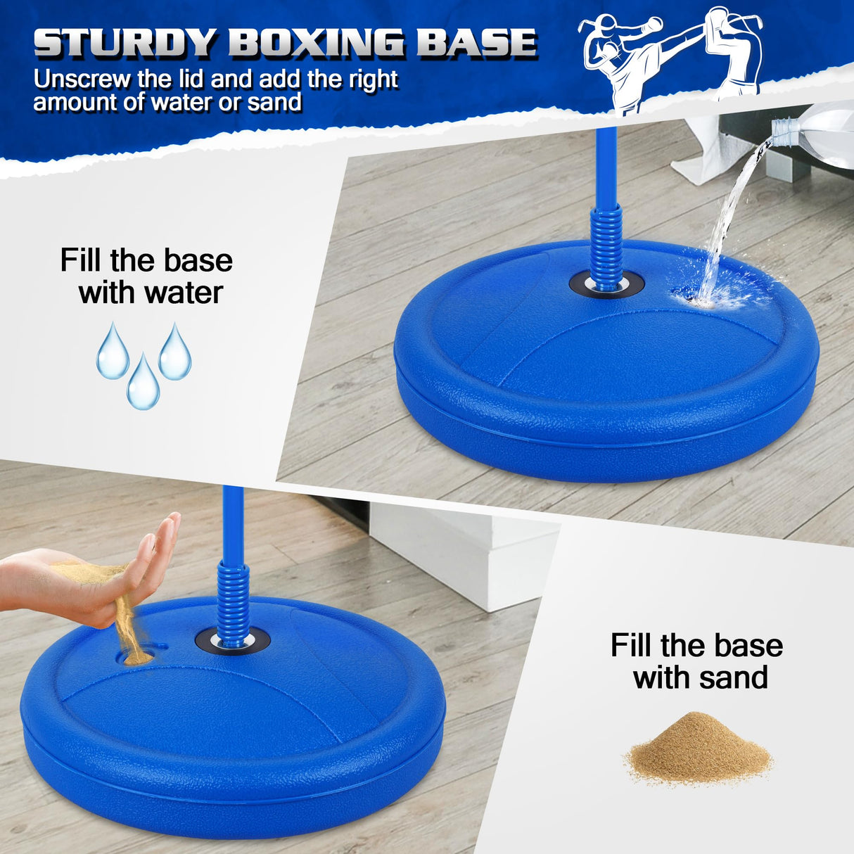 Punching Bag for Ages 3 4 5 6 7 8+ Years Old Kids, Boxing Bag Set Toy with Boxing Gloves, Height Adjustable Punching Bag, Sport Toy for Boys & Girls, Ideal Christmas Birthday Gift for Kids