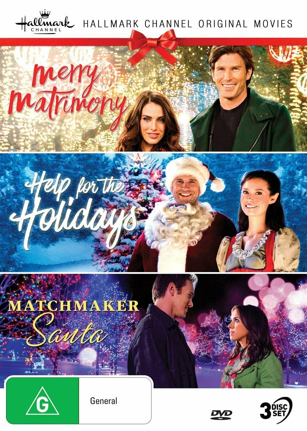 Hallmark Christmas 3 Film Collection (Merry Matrimony/Help for the Holidays/Matchmaker Santa)