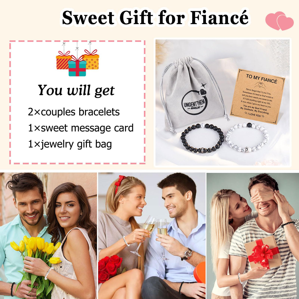 UNGENT THEM Fiance Gifts Him Men Future Husband I Love You Boyfriend Valentines Birthday Anniversary Wedding