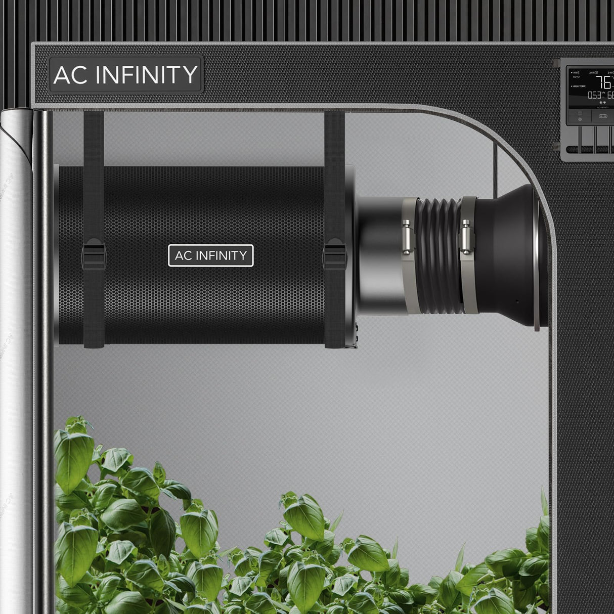 AC Infinity Refillable Carbon Filter Kit 4” with Additional Refill