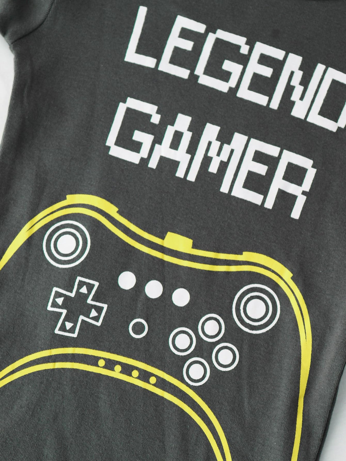 Vopawetty Boys 4-Piece Pajamas Cotton Christmas Halloween Pjs Set Kids Sleepwear (Navy/Grey Gamer, 8)