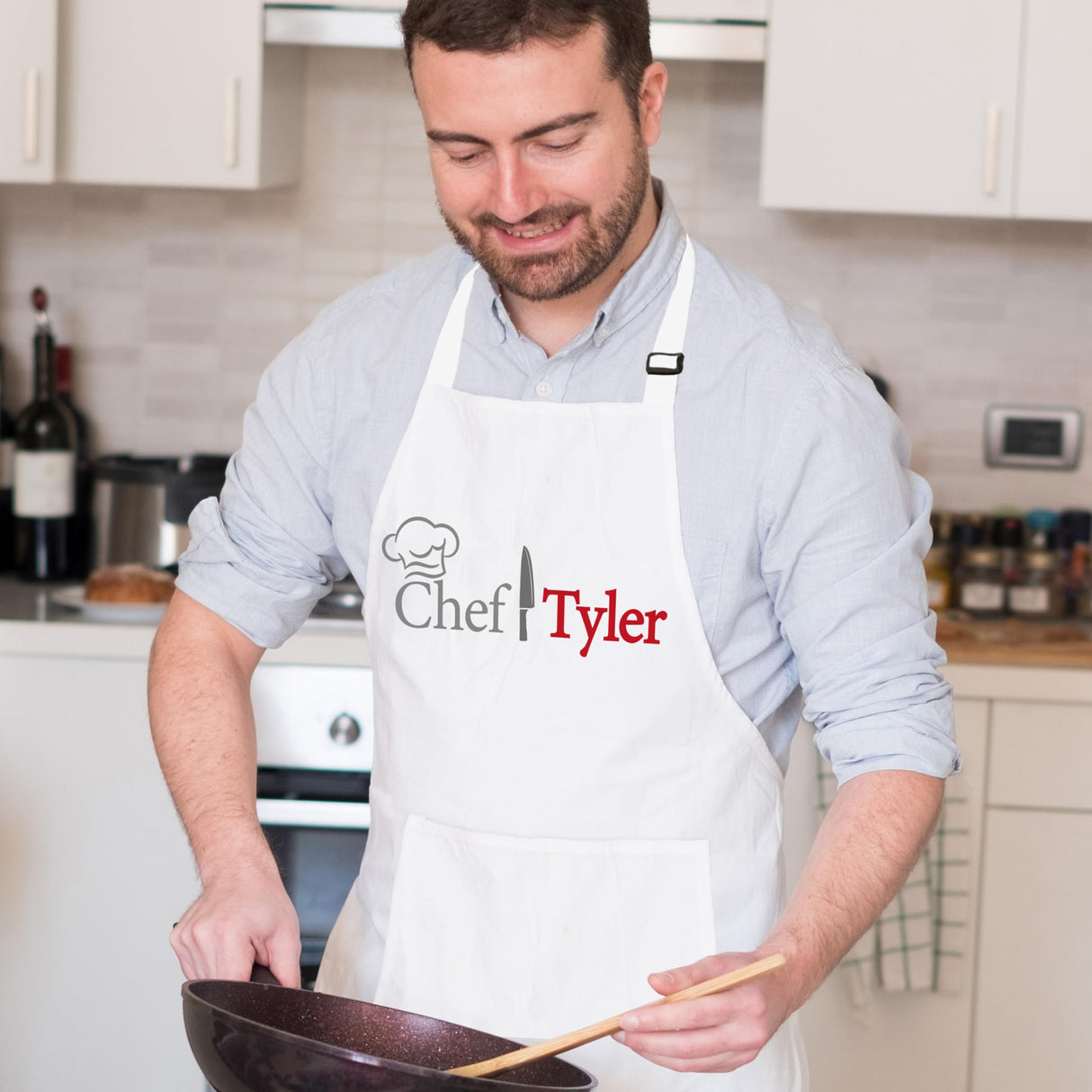 Chef Apron Men, Women, Personalized Adult Aprons for Women and Men, Personalized Baking Gifts, Professional Aprons for Chefs, Men - Women Cooking Gift for Christmas, Birthday, Fathers Day, Mothers Day