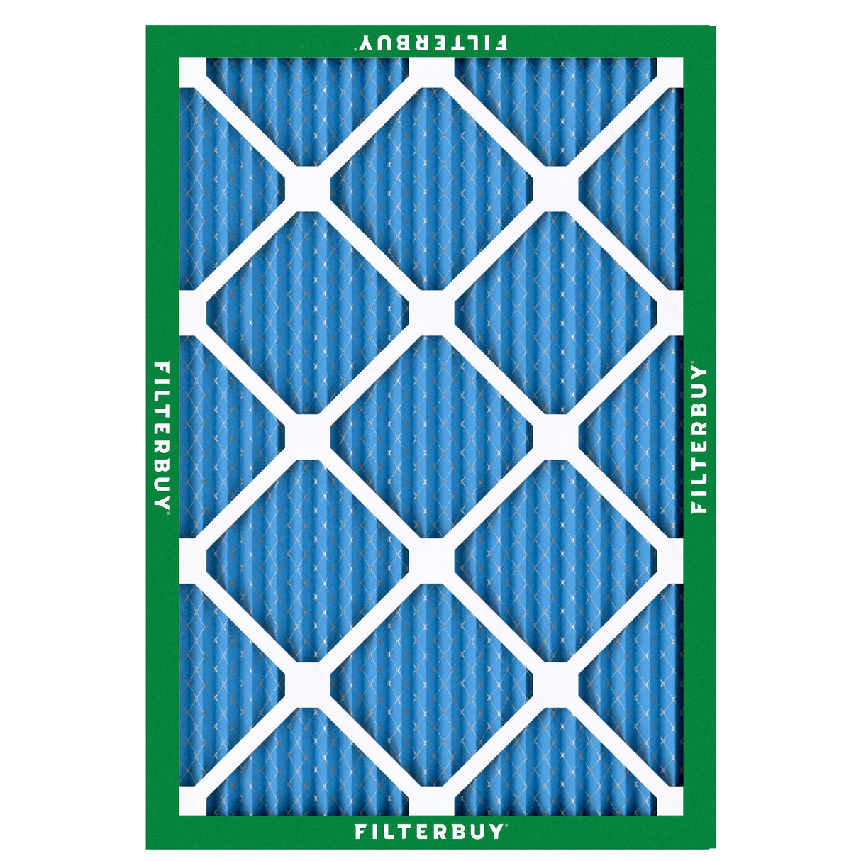 Filterbuy 14x20x1 Air Filter MERV 13 Optimal Smoke & Allergy Defense (6-Pack), Electrostatic Pleated HVAC AC Furnace Filters Replacement (Actual Size: 13.50 x 19.50 x 0.75)