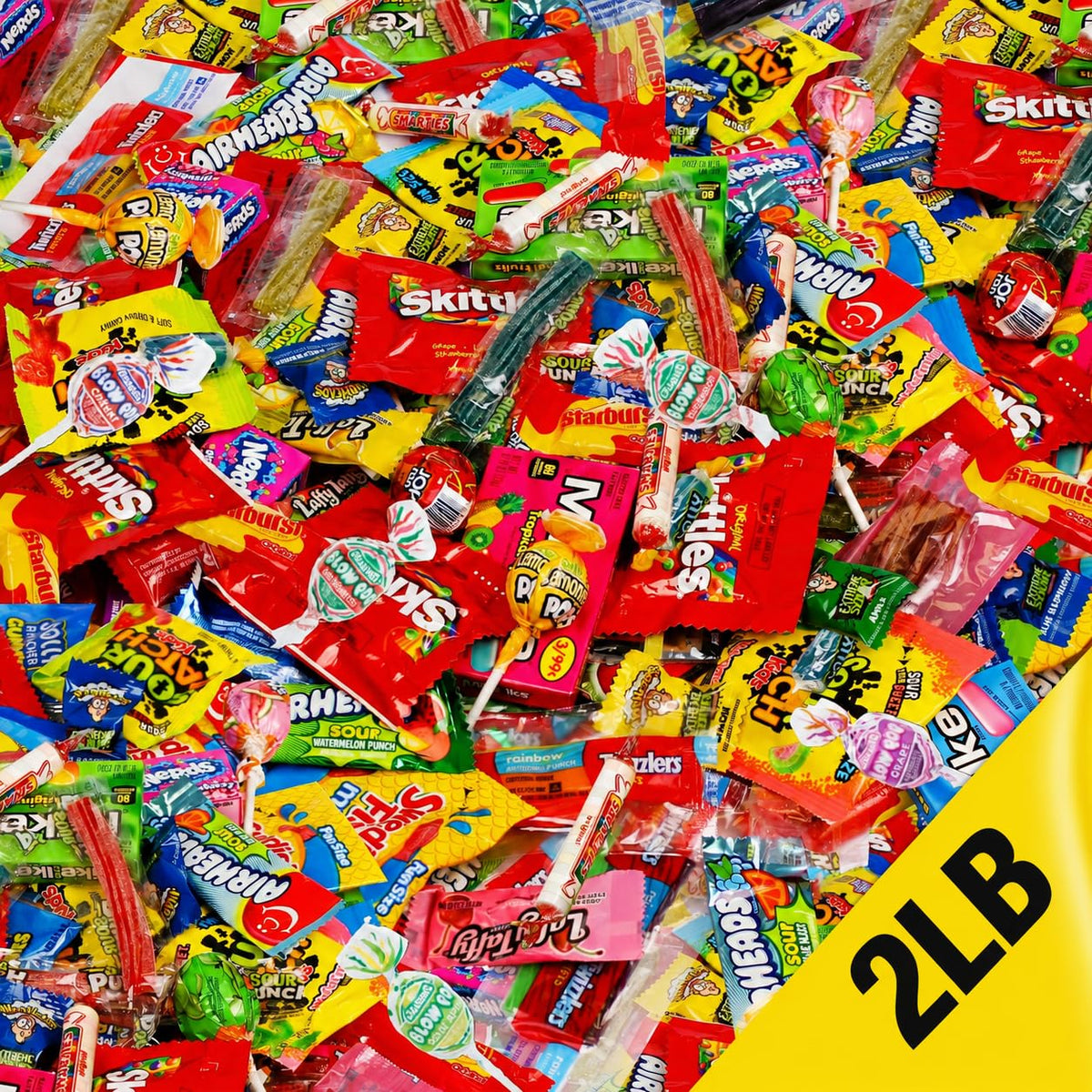 Candy Variety Pack 2 lb Bulk Individually Wrapped Fruity Chewy Candy Bag