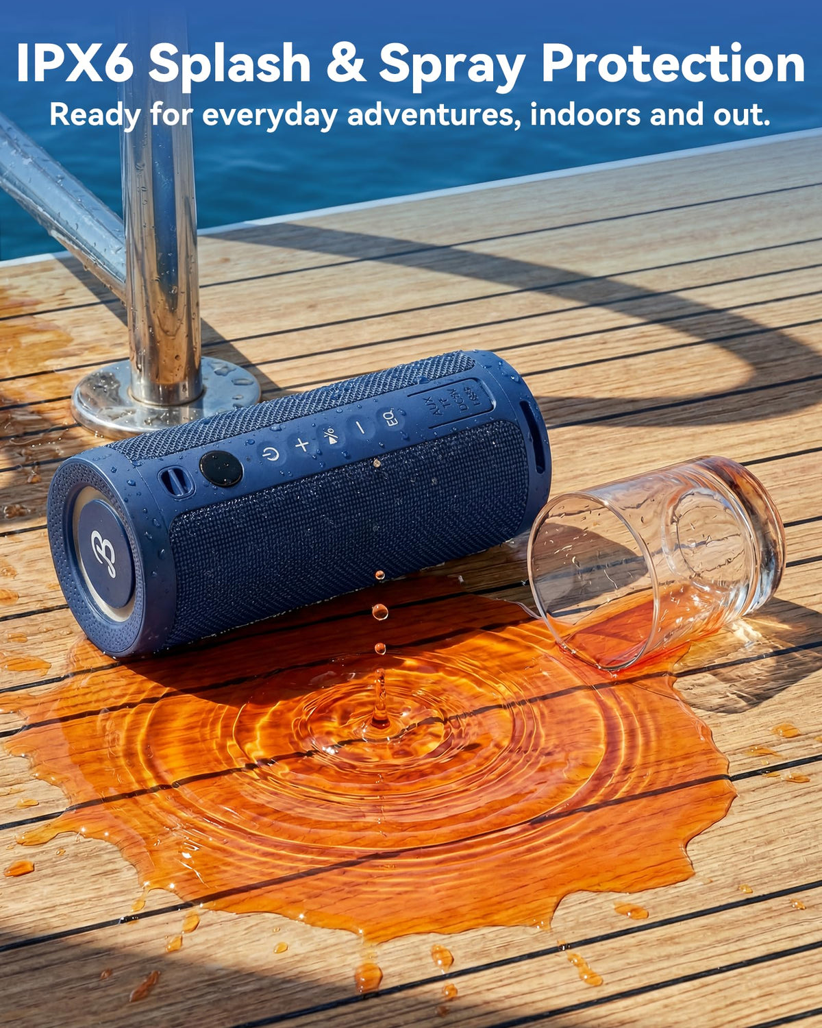 BassBloom ROAR 3 Portable Bluetooth Speaker,IPX6 Waterproof,20W