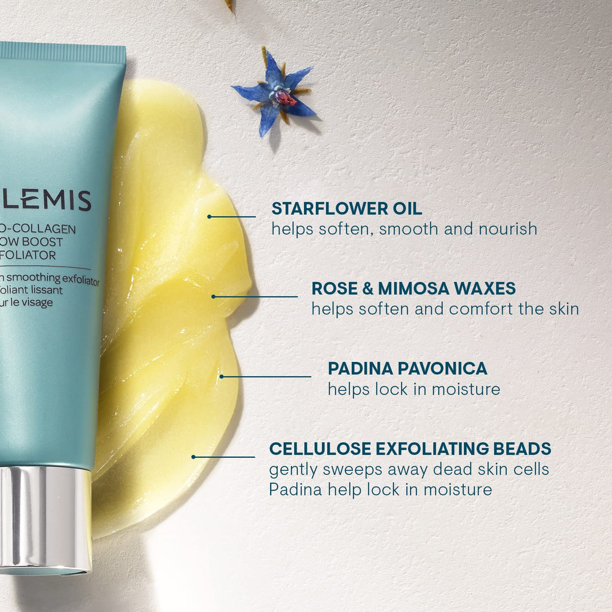 ELEMIS Pro-Collagen Glow Boost Exfoliator, Gentle Physical Facial Exfoliant Softens, and Polishes for Smooth, Glowing, Hydrated Skin, 100mL