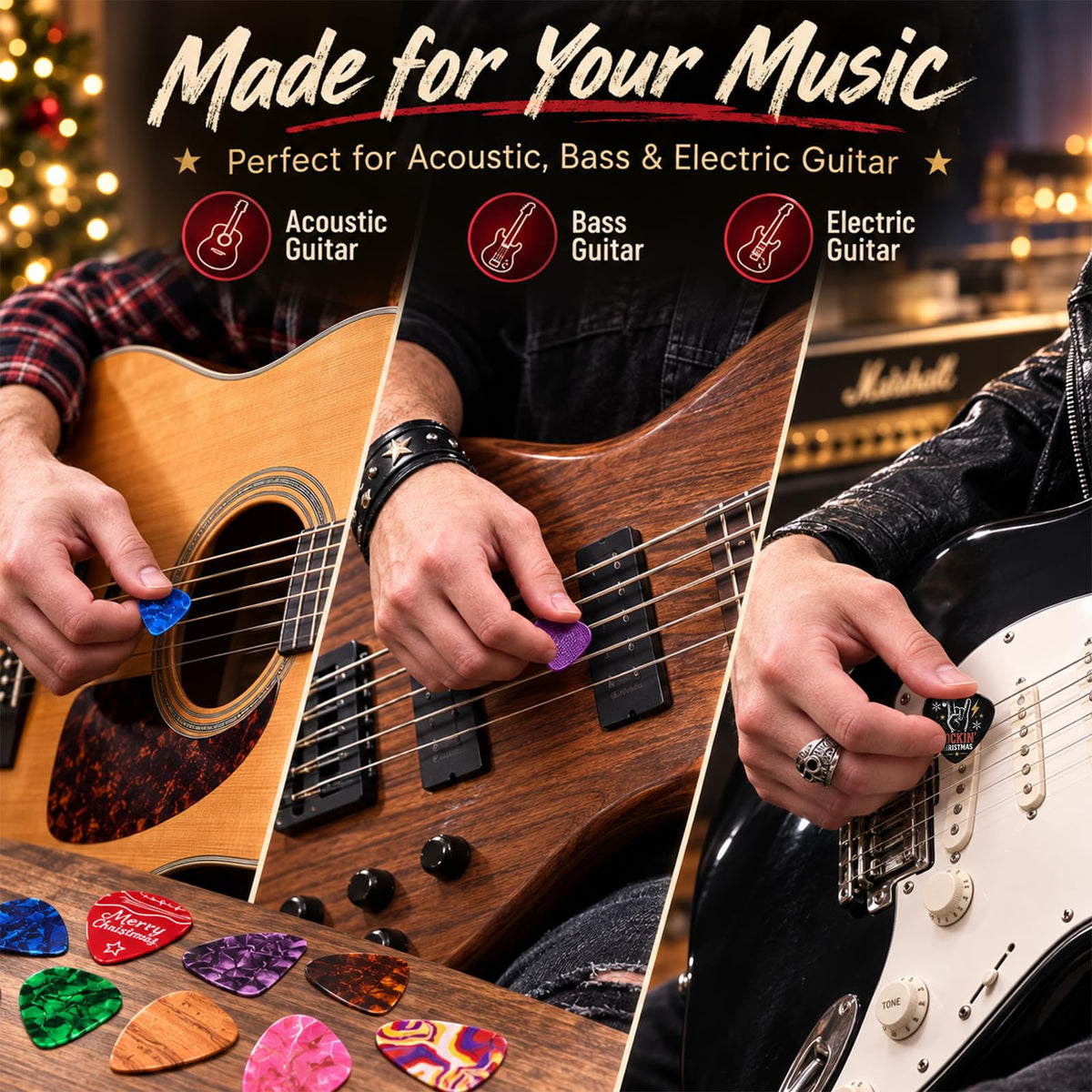 Guitar Picks Advent Calendar 2026 for Adult Teens