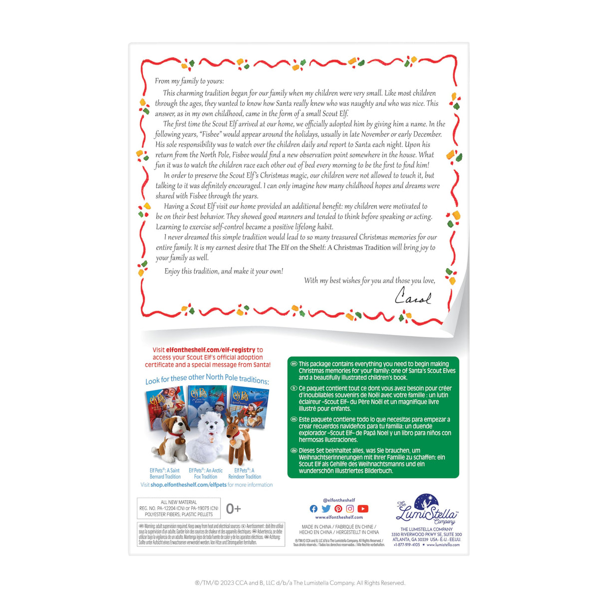 The Elf on the Shelf Box Set - Boy Scout Elf with Blue Eyes