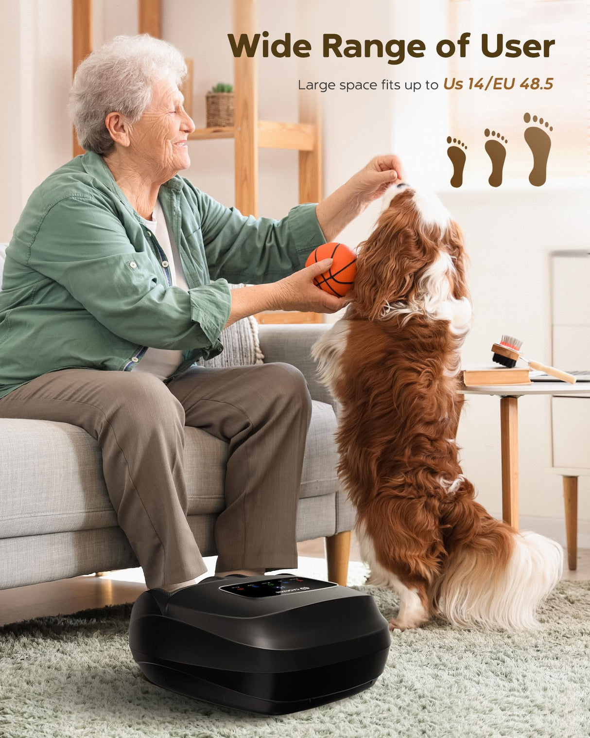 EaseZen Shiatsu Foot Massager Machine with Heat, FSA/HSA Eligible, Deep Kneading, 2025 Upgrade Electric Foot Massager for Plantar Fasciitis, Neuropathy, Relax Gifts for Mom Women, Fits up to Size 14