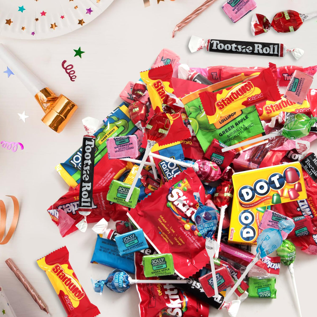 Halloween Bulk Candy Variety Pack 2 lb 100 Ct, Individually Wrapped Candy