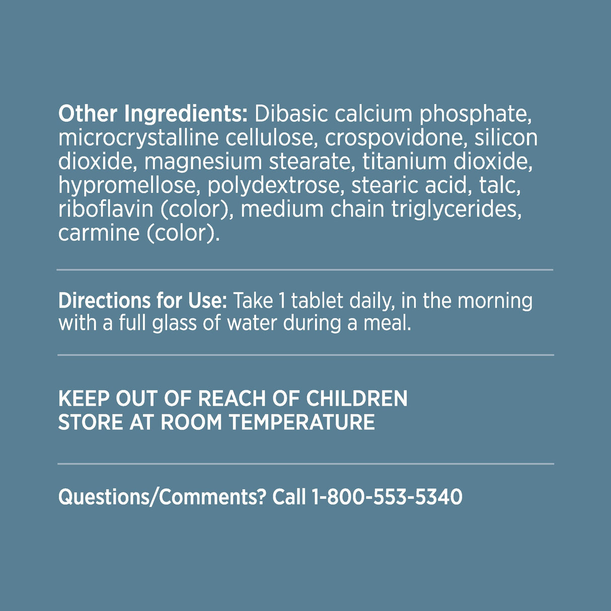 Ocuvite Bausch + Lomb Vitamin & Mineral Supplement Tablets with Lutein, 120 Count Bottle