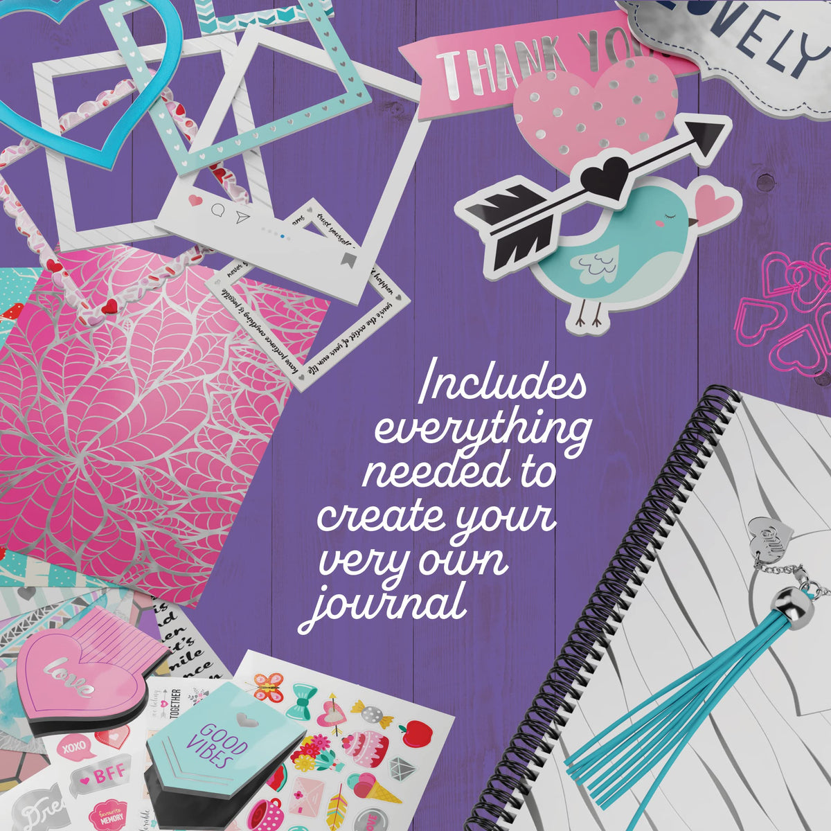 DIY Journal Kit for Girls - Gift for 8-14 Year Old Girl - Crafts for Teen