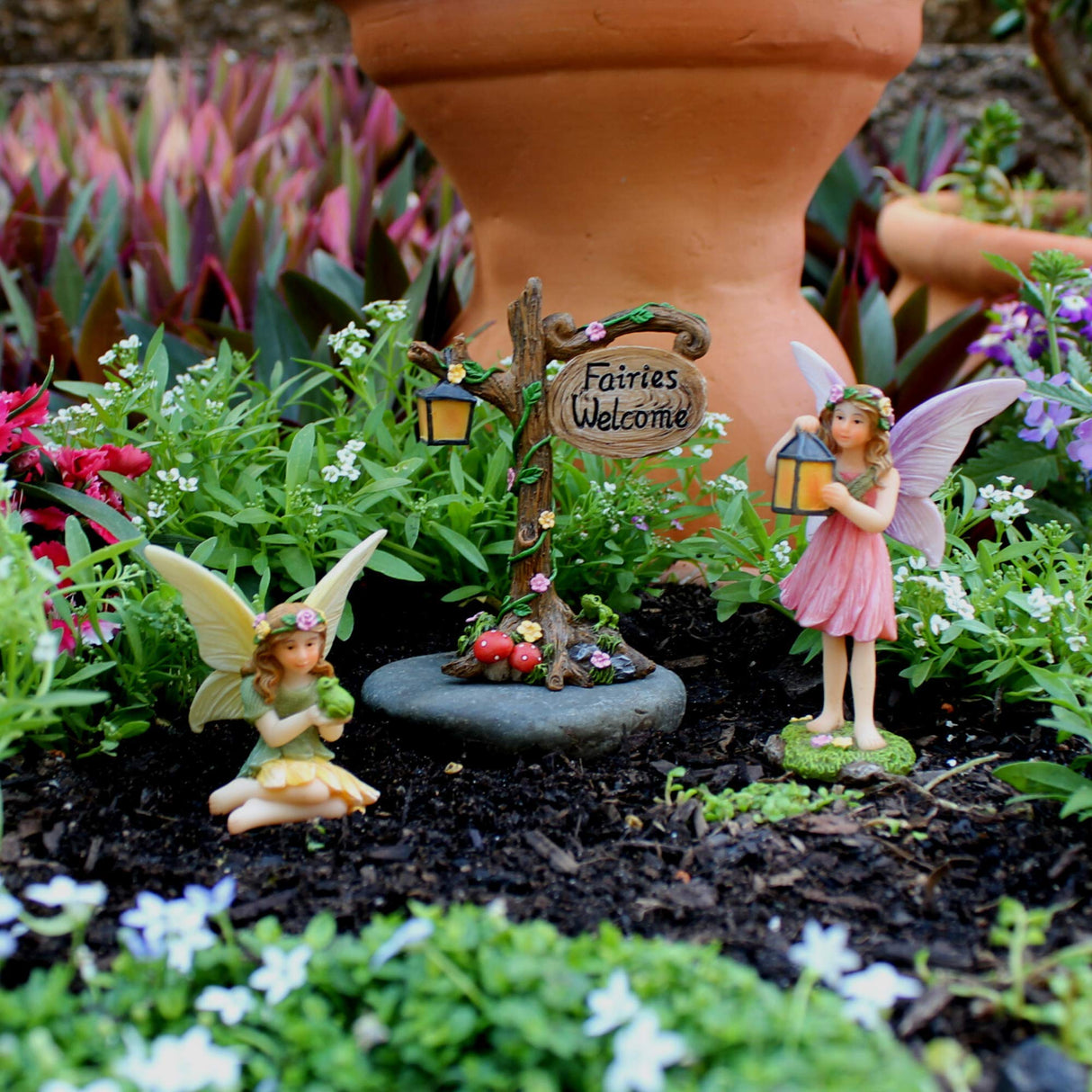 PRETMANNS Fairies for Fairy Garden Accessories, 3 Piece Kit