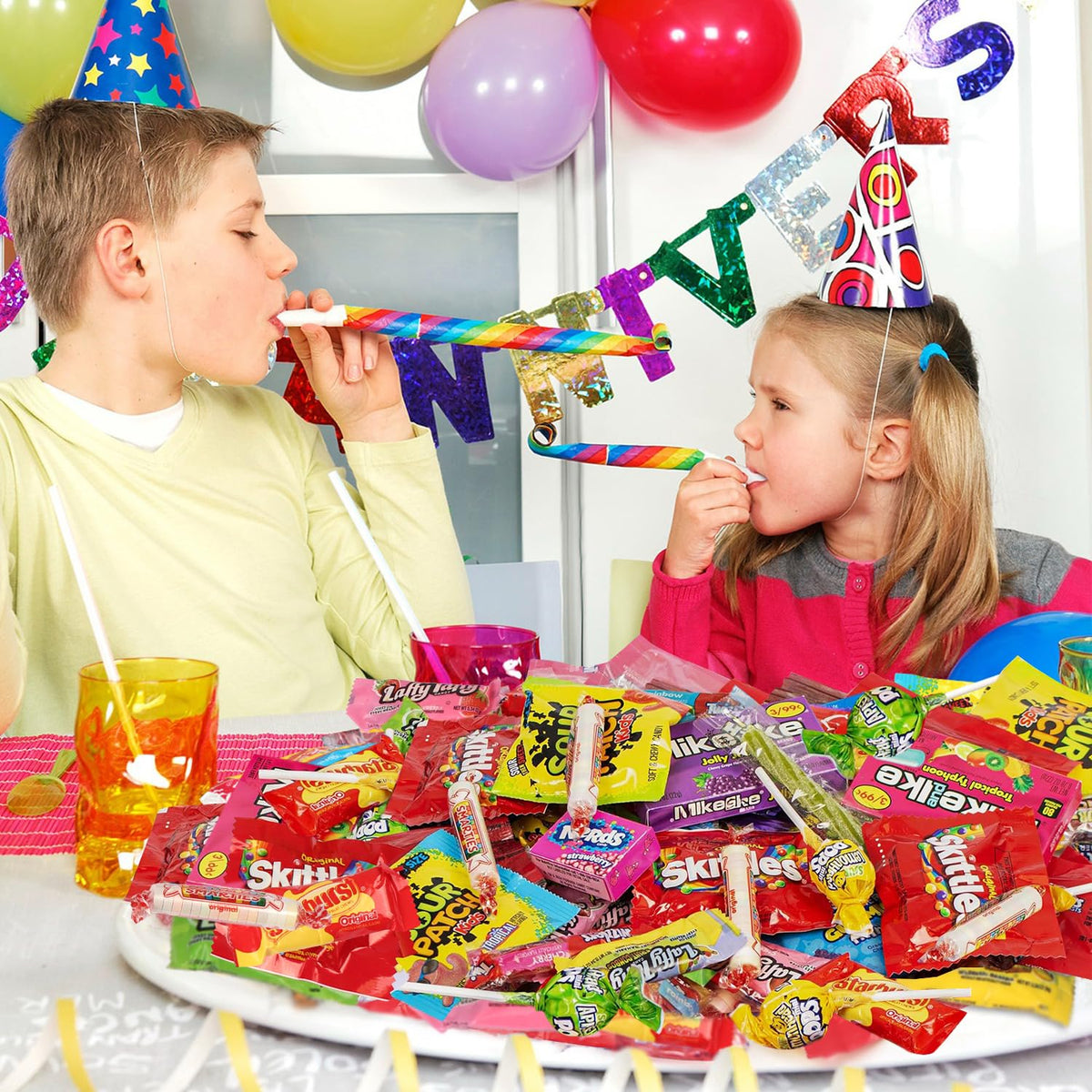 Candy Variety Pack 2 lb Bulk Individually Wrapped Fruity Chewy Candy Bag