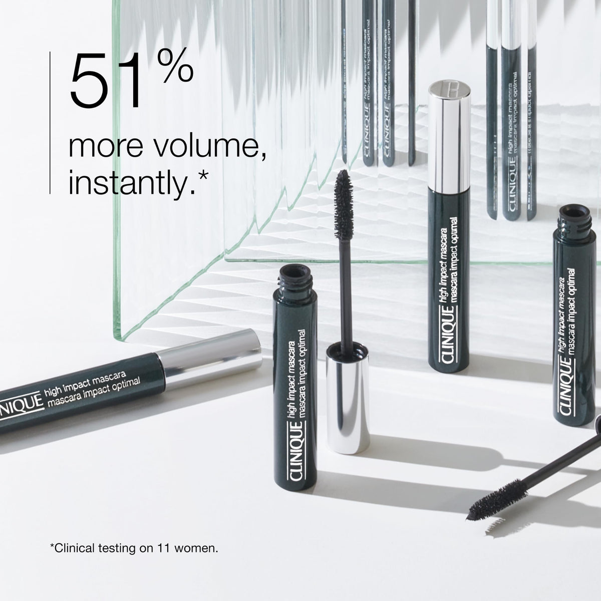 Clinique High Impact Mascara Volume and Length | Safe For Sensitive Eyes | Ophthalmologist Tested, Black, 0.28 Fl Oz