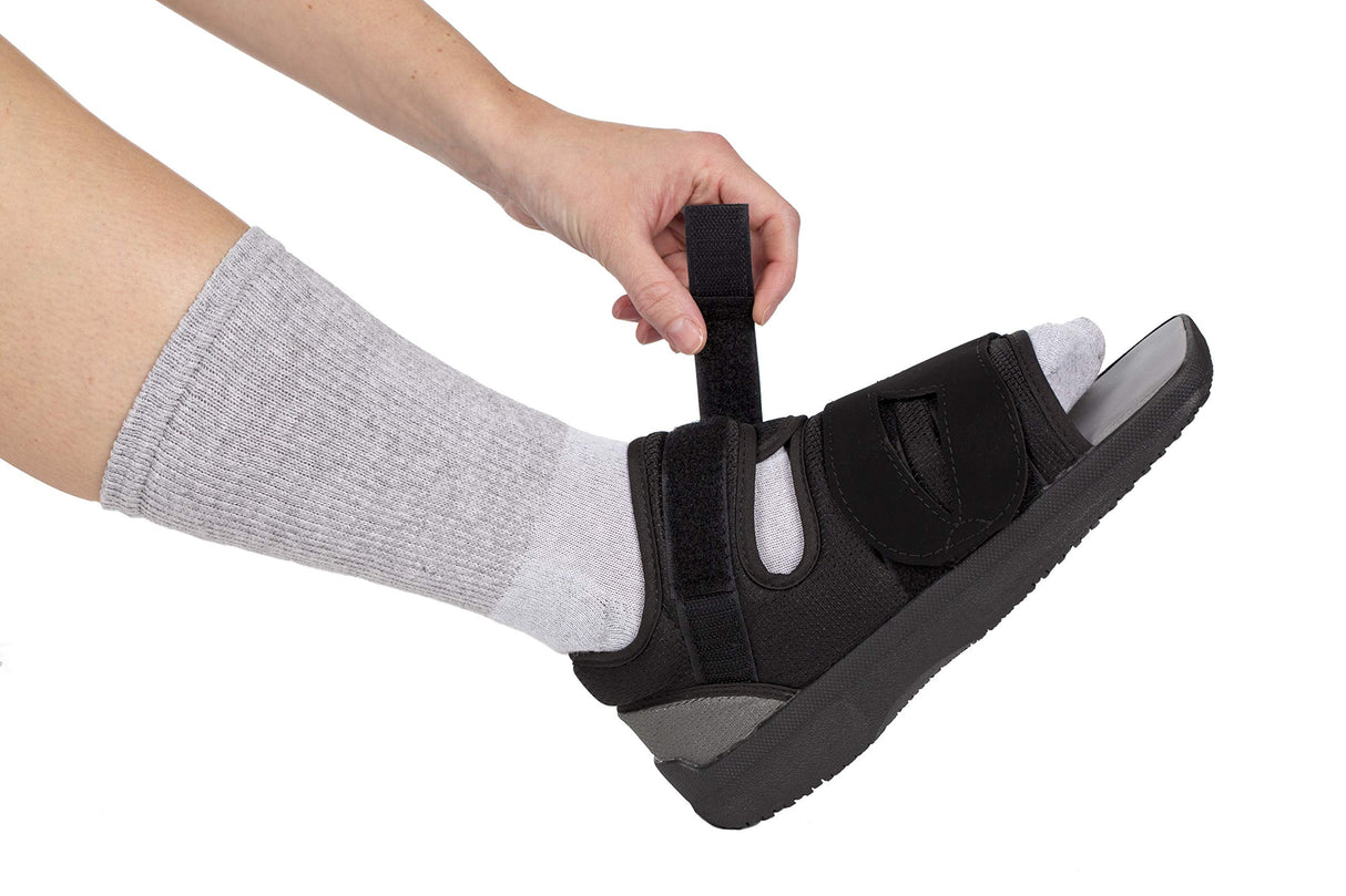 United Ortho Post-Op Shoe - Orthopedic Adjustable Recovery Shoe For Broken Foot or Toe, Post Surgery, Lightweight Medical Shoe, Left or Right Foot, (Women's Medium)