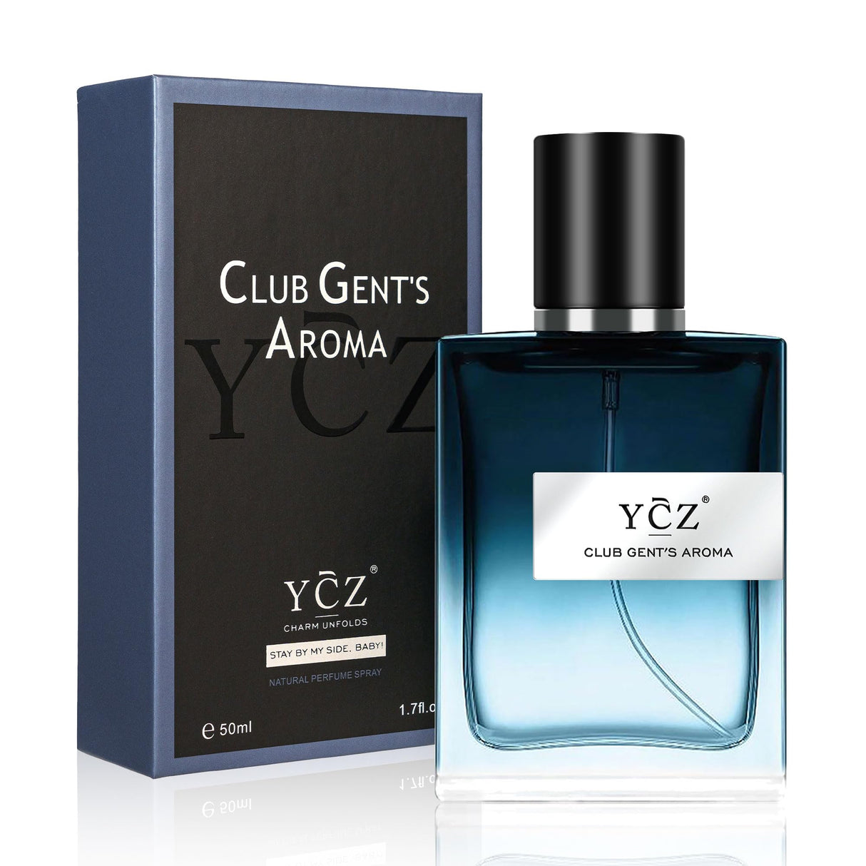 Ycz CLUB GENT'S AROMA Perfume Men, Eau de Parfum Spray, Nightclub Essential Long-Lasting Fragrance, Men's Cologne with Aromatic Woody Notes of Mint, Lemon, Special Occasions Daily Elegance