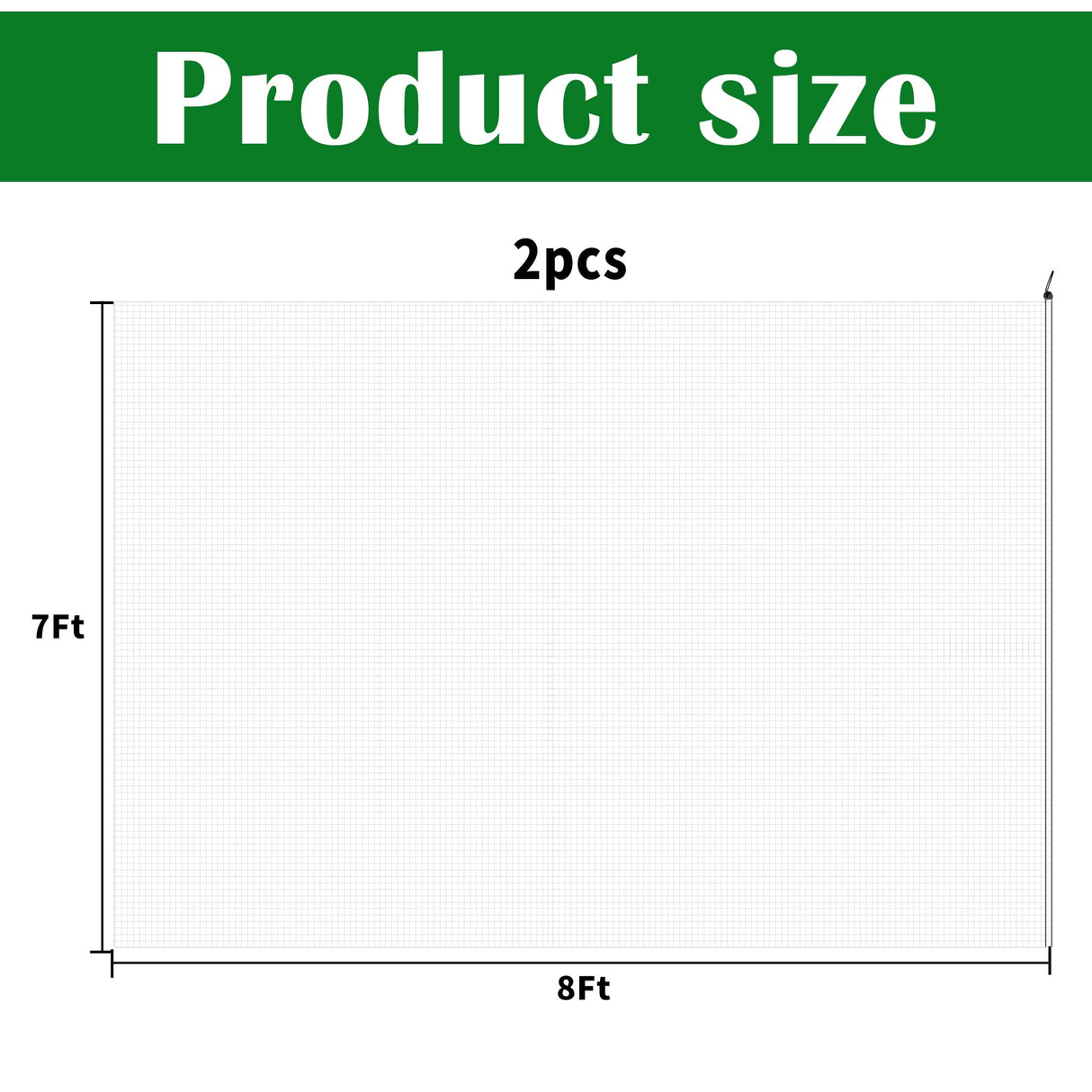 2 Pcs Fruit Tree Netting, 7 x 8 Ft Large Insect Bird Barrier Tree Net with Drawstring, Garden Bird Netting Plant Cover for Protect Plant Fruit Flower from Insect Bird