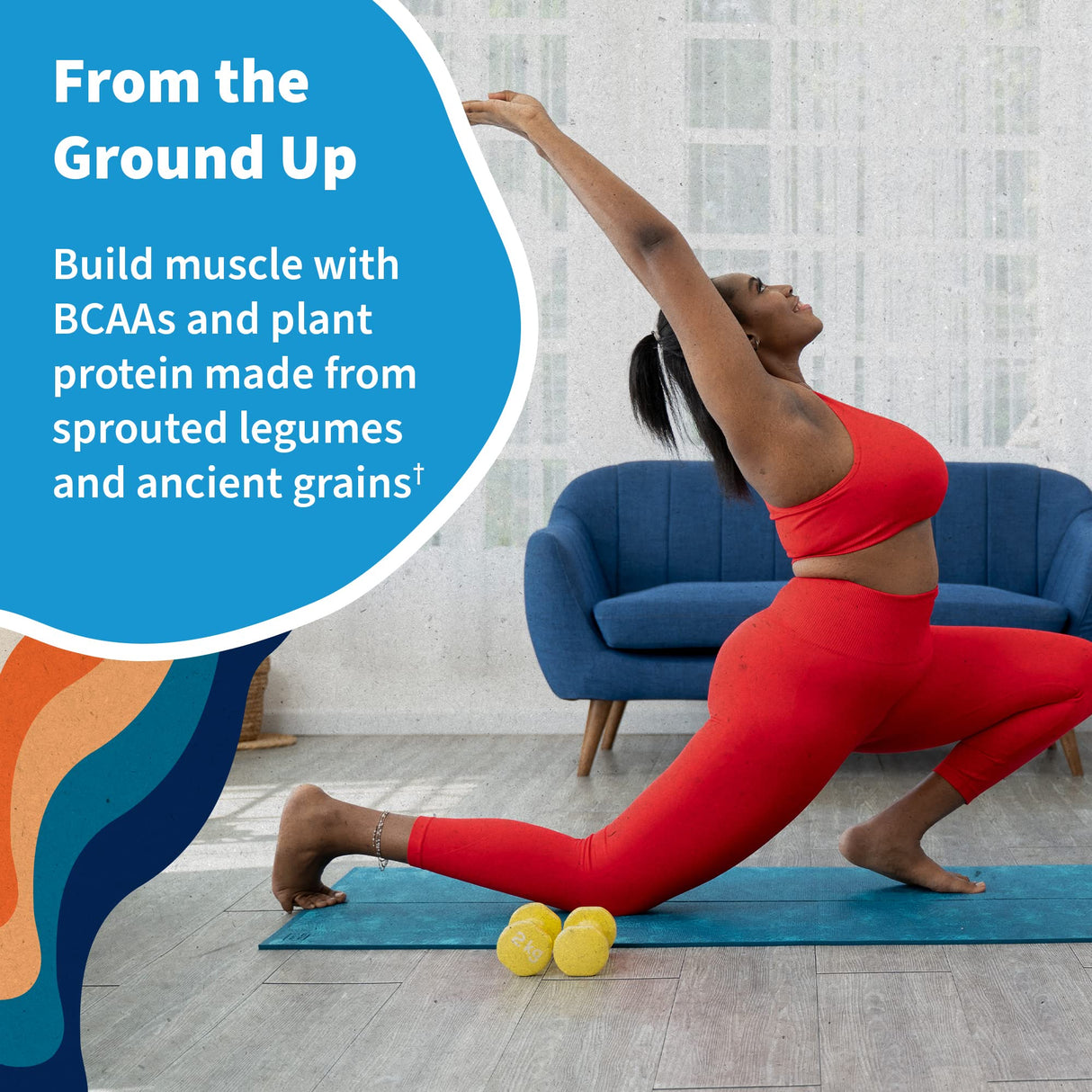 Garden of Life Protein Powder, Vegan Protein Powder, BCAA, Probiotics & Digestive Enzymes, Gluten & Lactose Free, Vanilla, 1.5 LB