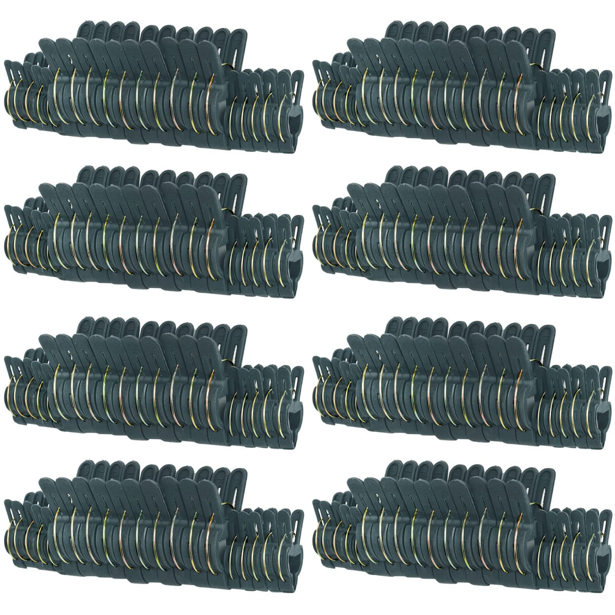Fasmov 160 Piece Efficient Gardening Plant & Flower Spring Clips - for Supporting or Straightening Plant Stems, Stalks, and Vines